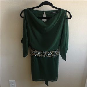 Ark & Co. beaded green dress